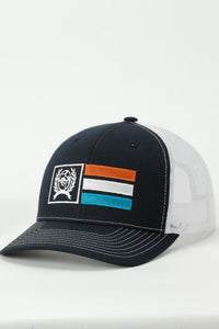 Cinch Black Three Stripes Trucker Hat