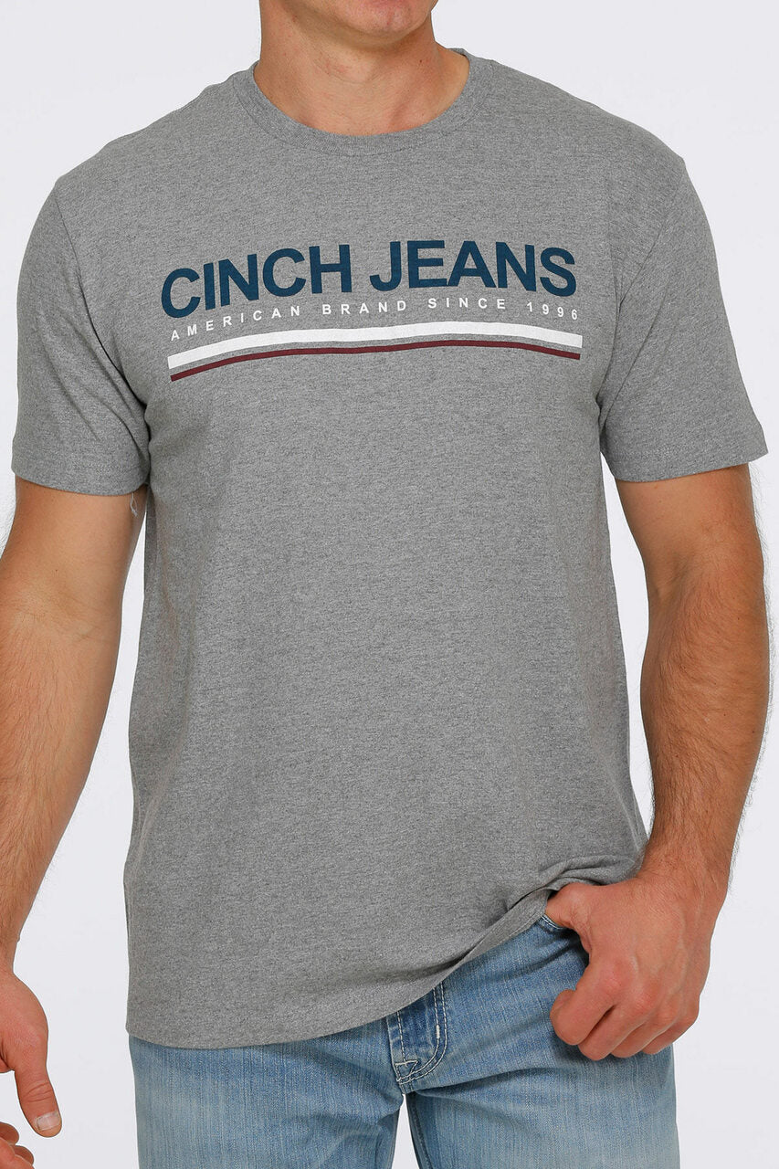 Cinch Jeans Men's America Grey Tee