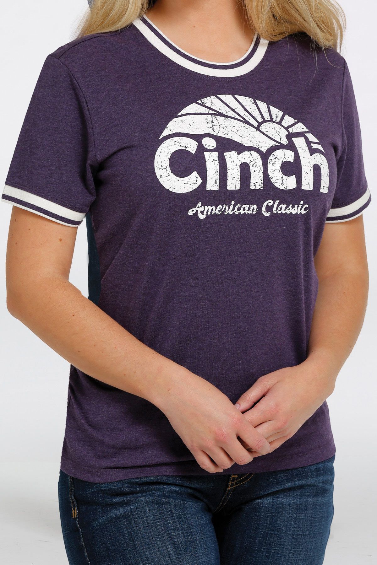 Cinch Ladies Tee Purple