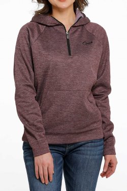 Cinch Ladies 1/2 Zip- Hoodie