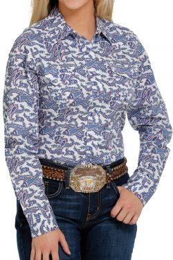 Cinch Ladies Paisley LS