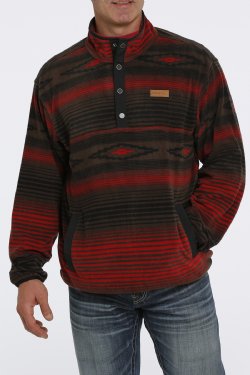 Cinch Men's Aztec Polar Fleece Brown